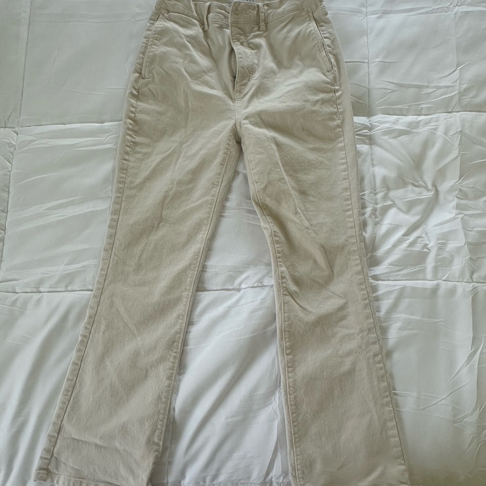 LOFT Women's Straight Leg Jeans - Cream